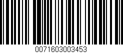Código de barras (EAN, GTIN, SKU, ISBN): '0071603003453'