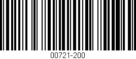 Código de barras (EAN, GTIN, SKU, ISBN): '00721-200'