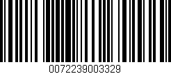 Código de barras (EAN, GTIN, SKU, ISBN): '0072239003329'