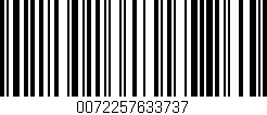 Código de barras (EAN, GTIN, SKU, ISBN): '0072257633737'
