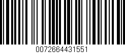Código de barras (EAN, GTIN, SKU, ISBN): '0072664431551'