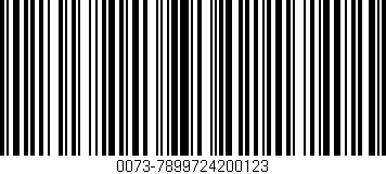 Código de barras (EAN, GTIN, SKU, ISBN): '0073-7899724200123'