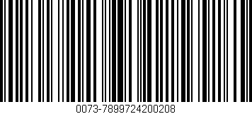 Código de barras (EAN, GTIN, SKU, ISBN): '0073-7899724200208'