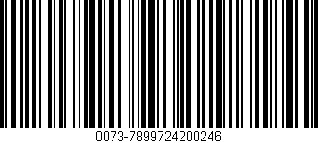 Código de barras (EAN, GTIN, SKU, ISBN): '0073-7899724200246'