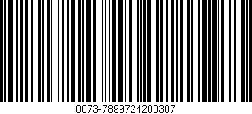 Código de barras (EAN, GTIN, SKU, ISBN): '0073-7899724200307'
