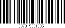 Código de barras (EAN, GTIN, SKU, ISBN): '0073153313051'