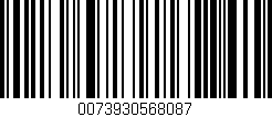 Código de barras (EAN, GTIN, SKU, ISBN): '0073930568087'