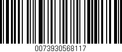 Código de barras (EAN, GTIN, SKU, ISBN): '0073930568117'