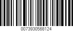 Código de barras (EAN, GTIN, SKU, ISBN): '0073930568124'