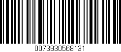 Código de barras (EAN, GTIN, SKU, ISBN): '0073930568131'