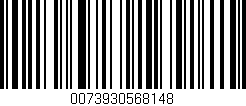 Código de barras (EAN, GTIN, SKU, ISBN): '0073930568148'