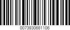 Código de barras (EAN, GTIN, SKU, ISBN): '0073930681106'