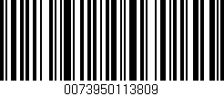 Código de barras (EAN, GTIN, SKU, ISBN): '0073950113809'