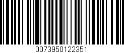 Código de barras (EAN, GTIN, SKU, ISBN): '0073950122351'