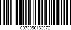 Código de barras (EAN, GTIN, SKU, ISBN): '0073950163972'