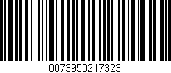 Código de barras (EAN, GTIN, SKU, ISBN): '0073950217323'