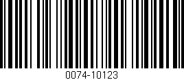 Código de barras (EAN, GTIN, SKU, ISBN): '0074-10123'