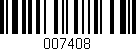 Código de barras (EAN, GTIN, SKU, ISBN): '007408'