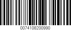 Código de barras (EAN, GTIN, SKU, ISBN): '0074108200990'