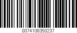 Código de barras (EAN, GTIN, SKU, ISBN): '0074108350237'