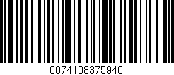 Código de barras (EAN, GTIN, SKU, ISBN): '0074108375940'