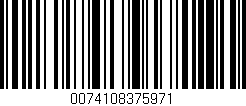 Código de barras (EAN, GTIN, SKU, ISBN): '0074108375971'