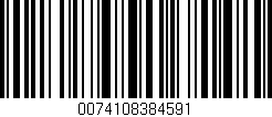 Código de barras (EAN, GTIN, SKU, ISBN): '0074108384591'
