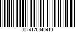 Código de barras (EAN, GTIN, SKU, ISBN): '0074170340419'