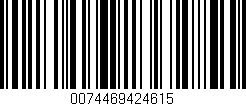 Código de barras (EAN, GTIN, SKU, ISBN): '0074469424615'