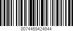 Código de barras (EAN, GTIN, SKU, ISBN): '0074469424844'