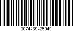 Código de barras (EAN, GTIN, SKU, ISBN): '0074469425049'