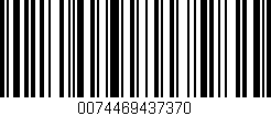 Código de barras (EAN, GTIN, SKU, ISBN): '0074469437370'