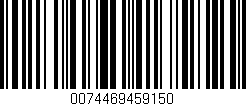 Código de barras (EAN, GTIN, SKU, ISBN): '0074469459150'