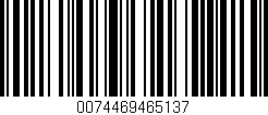 Código de barras (EAN, GTIN, SKU, ISBN): '0074469465137'