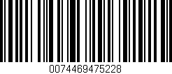 Código de barras (EAN, GTIN, SKU, ISBN): '0074469475228'