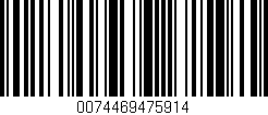Código de barras (EAN, GTIN, SKU, ISBN): '0074469475914'