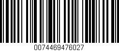 Código de barras (EAN, GTIN, SKU, ISBN): '0074469476027'