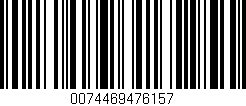 Código de barras (EAN, GTIN, SKU, ISBN): '0074469476157'