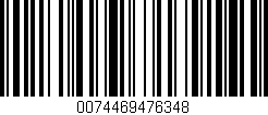 Código de barras (EAN, GTIN, SKU, ISBN): '0074469476348'