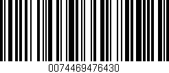Código de barras (EAN, GTIN, SKU, ISBN): '0074469476430'