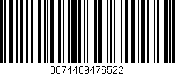 Código de barras (EAN, GTIN, SKU, ISBN): '0074469476522'