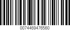 Código de barras (EAN, GTIN, SKU, ISBN): '0074469476560'