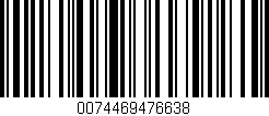Código de barras (EAN, GTIN, SKU, ISBN): '0074469476638'