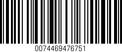 Código de barras (EAN, GTIN, SKU, ISBN): '0074469476751'
