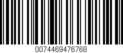 Código de barras (EAN, GTIN, SKU, ISBN): '0074469476768'