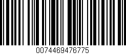 Código de barras (EAN, GTIN, SKU, ISBN): '0074469476775'