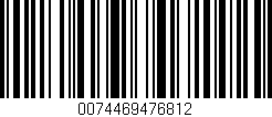 Código de barras (EAN, GTIN, SKU, ISBN): '0074469476812'