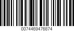 Código de barras (EAN, GTIN, SKU, ISBN): '0074469476874'