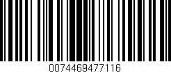 Código de barras (EAN, GTIN, SKU, ISBN): '0074469477116'