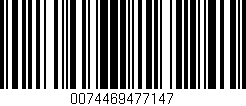Código de barras (EAN, GTIN, SKU, ISBN): '0074469477147'